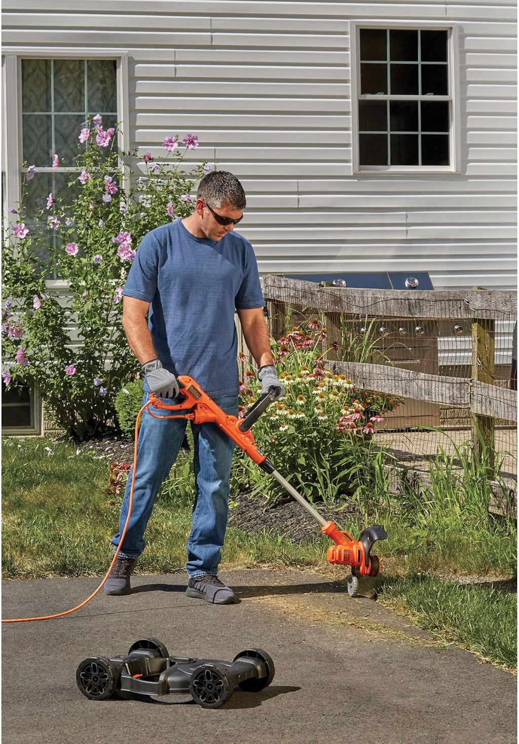BLACK+DECKER 3-in-1 Electric Lawn Mower Combo - Corded 12-Inch, 6.5 Amp Weed Eater & Edger