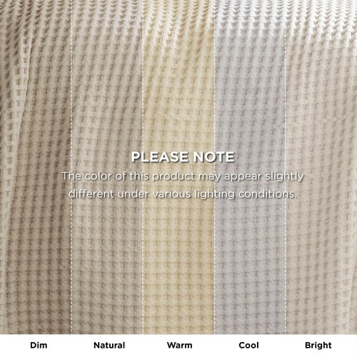 Bedsure 100% Cotton Blanket Queen Size for Spring Summer, Waffle Weave Thin Lightweight Breathable Blanket for Bed, Cotton Bedding Room Decor Gifts for Women, Men, Linen Beige, 90" x 90"