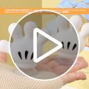 Cute Hand Toothbrush Holder with Suction Hooks - Multi-Function Bathroom Decor