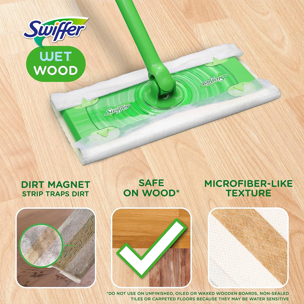 Swiffer Heavy Duty Mop Refills - Multi-Surface Cleaning Cloths for Hardwood Floors | 20 Count