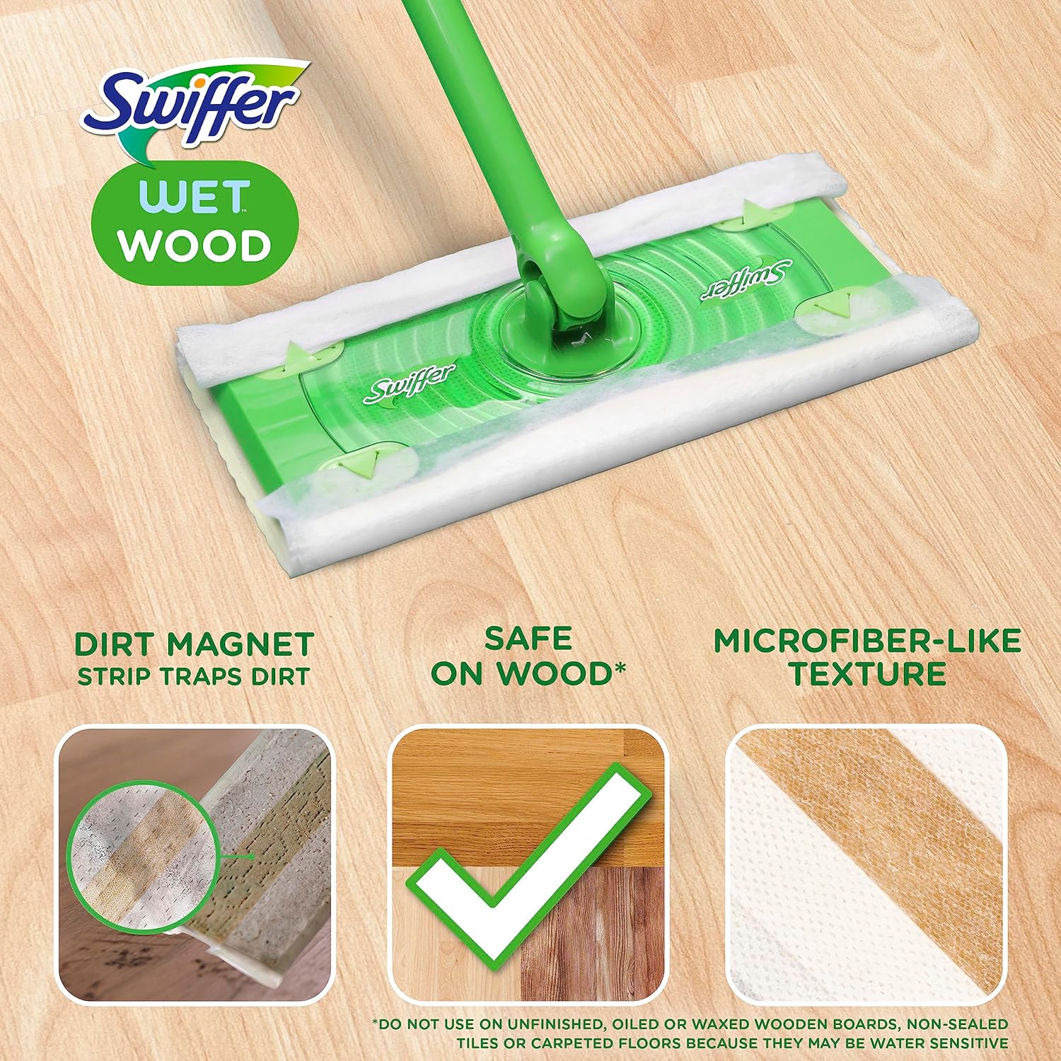 Swiffer Heavy Duty Mop Refills - Multi-Surface Cleaning Cloths for Hardwood Floors | 20 Count