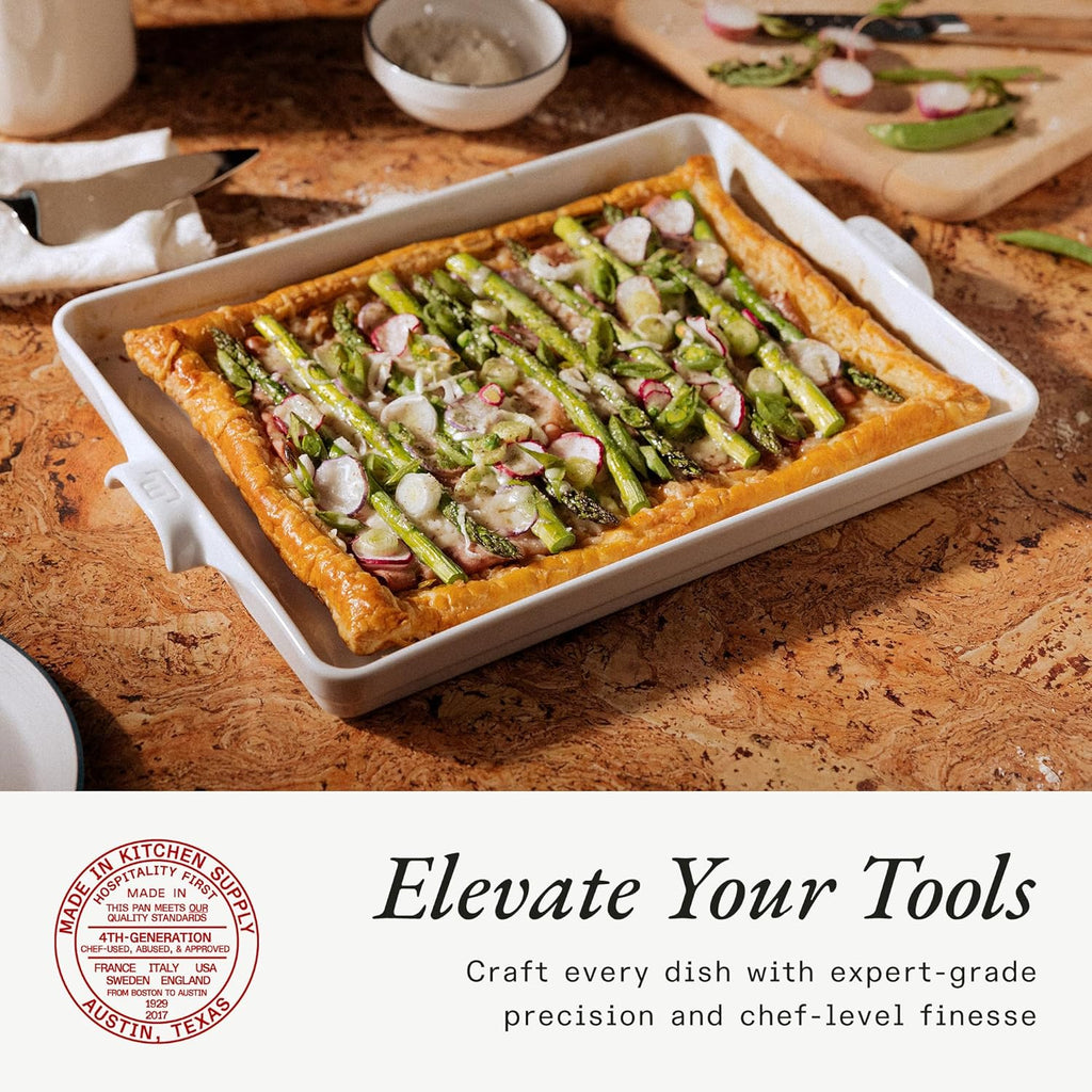 Made In Cookware - Baking Slab | Pure French Porcelain | Crafted in France | Elegant White Finish