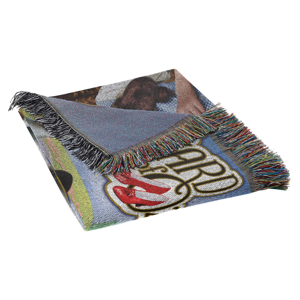 NORTHWEST Warner Brothers Wizard of Oz, 'Group' Woven Tapestry Throw Blanket, 48" x 60", Multi Color