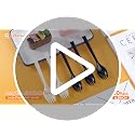 50-Pack 6.3-Inch Heavyweight Disposable Sporks - Black Plastic Utensils for Parties & Catering