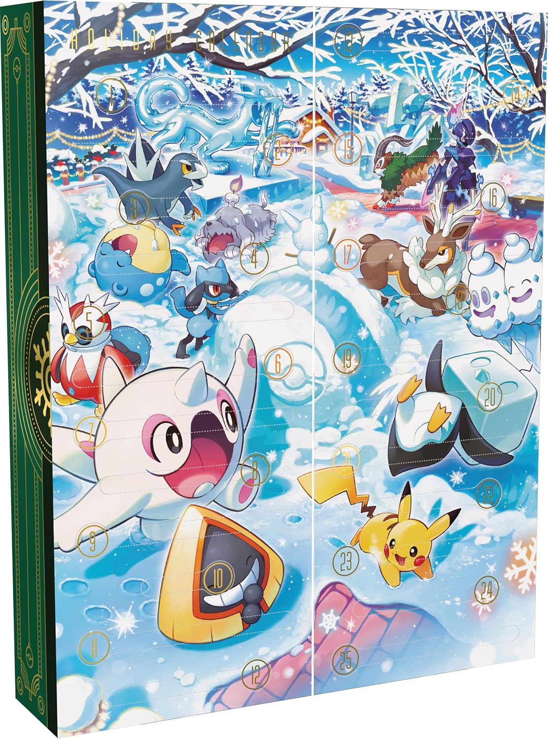 Pokémon TCG Holiday Calendar - 8 Foil Promo Cards & 5 Booster Packs Included