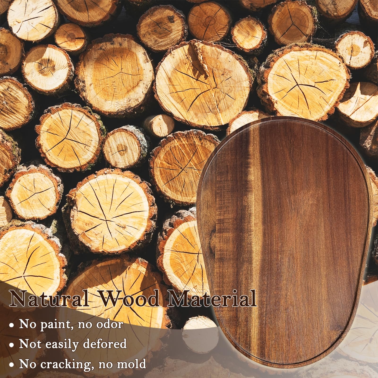 Acacia Wood Mixer Slider Mat for Kitchen Aid 5-8 Qt Tilt-Head Stand Mixer Kitchen Appliance Slider Tray Countertop Storage Attachments