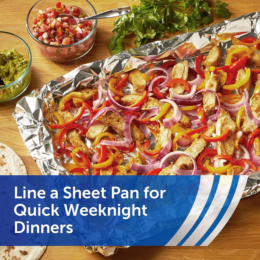 Reynolds Wrap Aluminum Foil Roll - Everyday Strength, Freezer & Grill Safe, 12" Wide, 100 Sq. Ft.