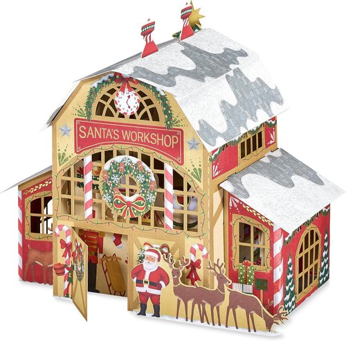 American Greetings Christmas Decoration - Magic Moments Santa's Workshop Design
