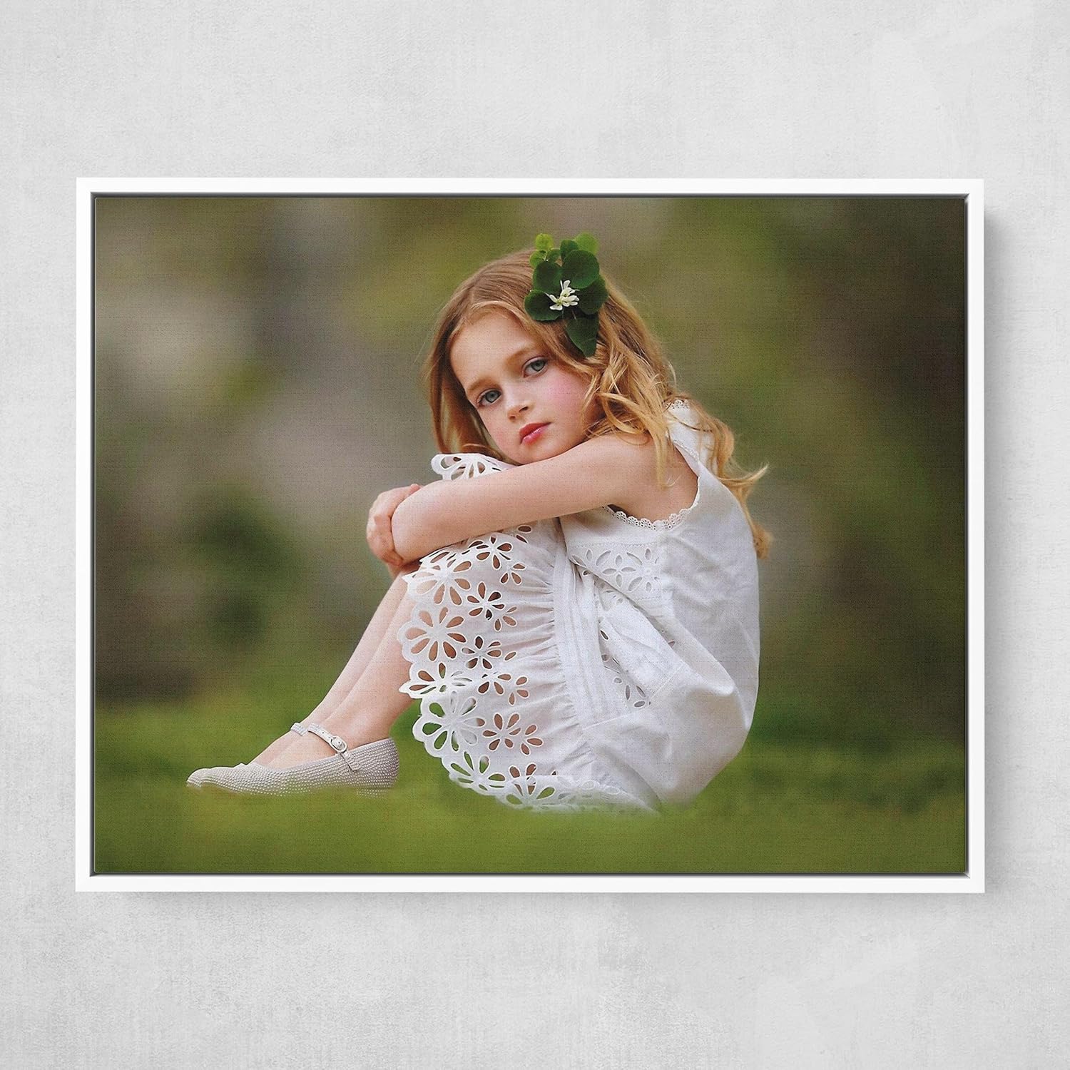 P&L ART Personalized Custom Canvas Prints - Transform Your Photos into Stunning Wall Art | 20x30 White