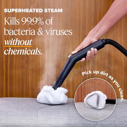 Dupray Neat Steam Cleaner - Powerful Chemical-Free Cleaning Kit with 17 Accessories | Kills 99.9% of Bacteria