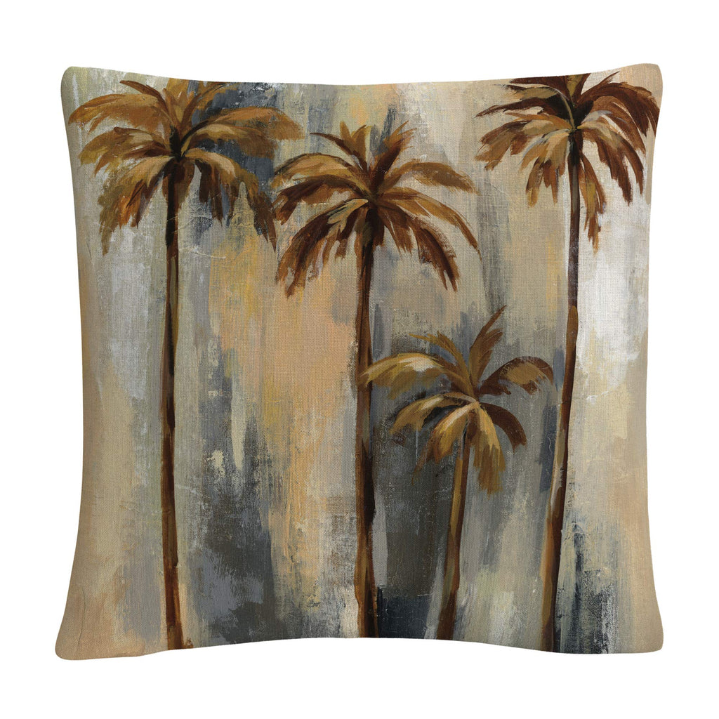 Trademark Fine Art Palm Trees II by Silvia Vassileva, 16x16 Decorative Throw Pillow