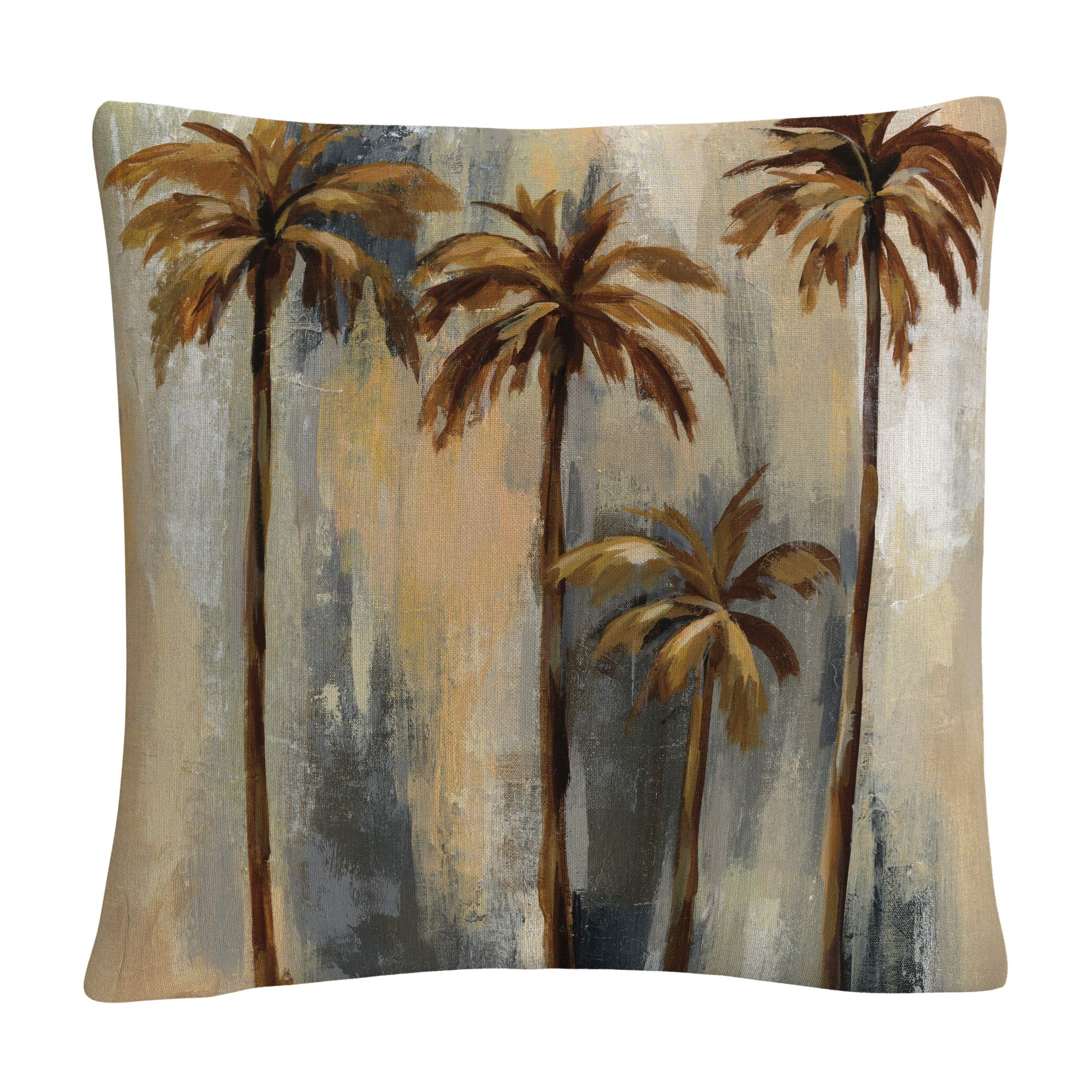 Trademark Fine Art Palm Trees II by Silvia Vassileva, 16x16 Decorative Throw Pillow