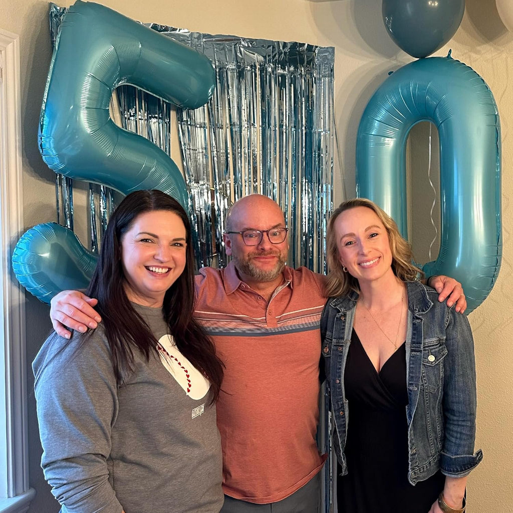 Pearlescent Blue 40-Inch Number Balloon - 0 Balloon for Birthday Celebrations | Perfect Party Decoration