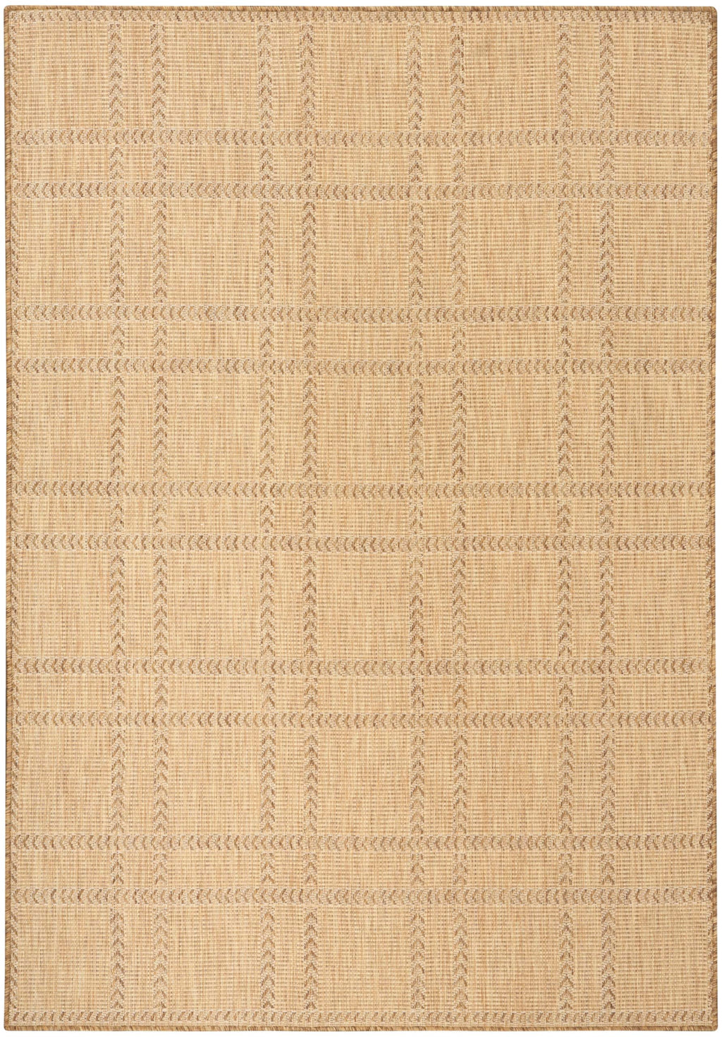 Nourison Home Horizon Indoor/Outdoor Natural 4' x 6' Area Rug - Easy Clean, Non Shedding, Bed Room, Living Room, Dining Room, Kitchen (4' x 6')