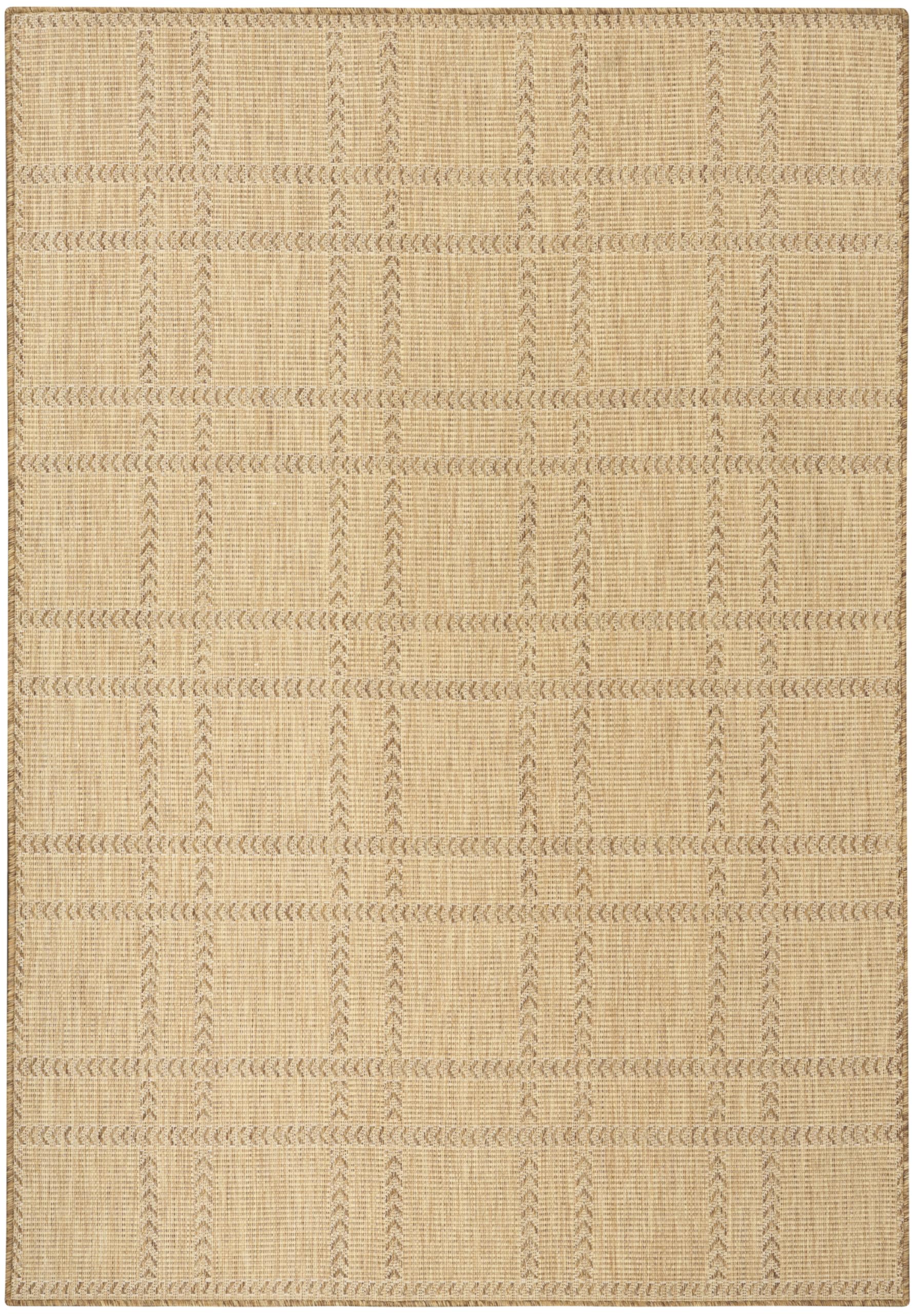 Nourison Home Horizon Indoor/Outdoor Natural 4' x 6' Area Rug - Easy Clean, Non Shedding, Bed Room, Living Room, Dining Room, Kitchen (4' x 6')