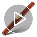 15.75-Inch Non-Stick Sapele Wood Rolling Pin for Baking