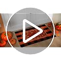 Christmas Doormat Set with Reindeer & Buffalo Plaid Layered Entry Rugs - Let It Snow Variation