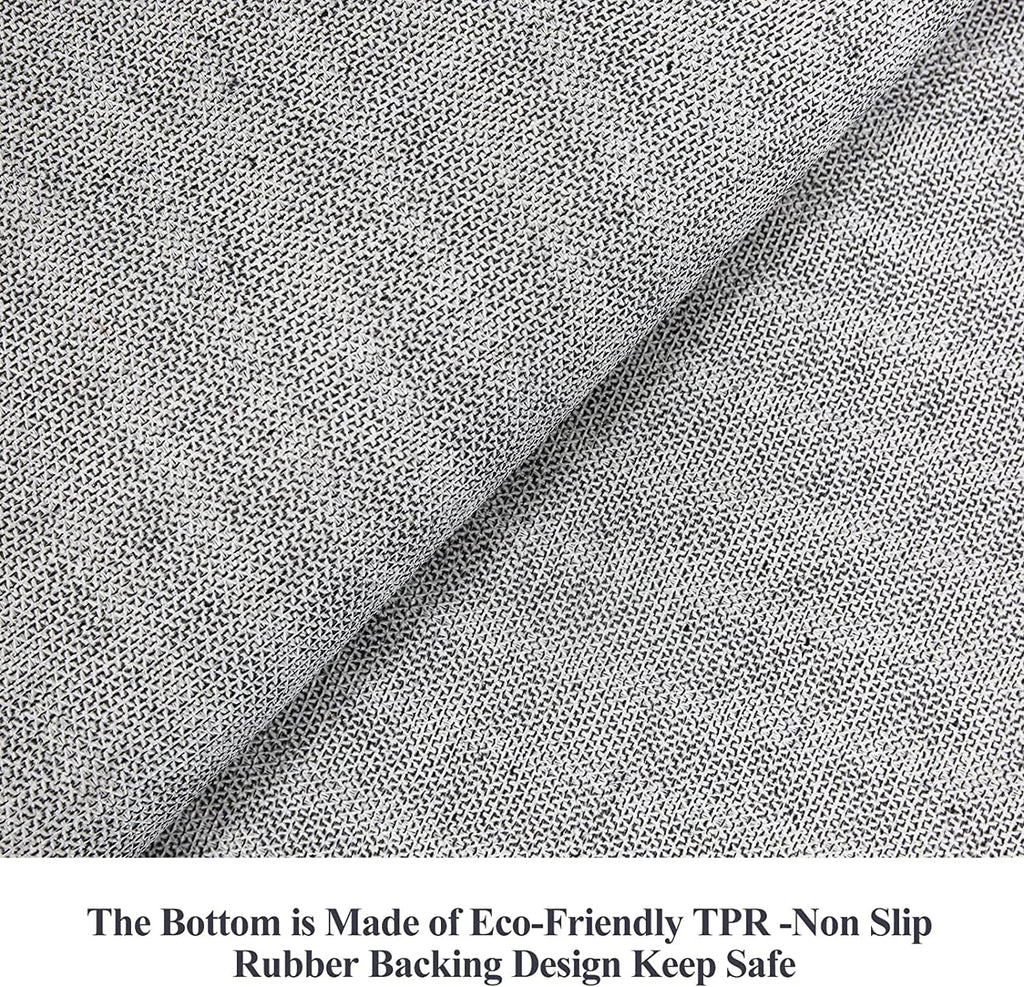 Skiennix Non-Slip Runners - Washable Ultra Soft Vintage Kitchen Rug | 2x12 Black Area Mat for Hallways & Living Rooms