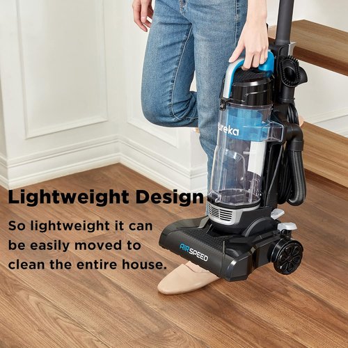 Eureka NEU10AE5 Bagless Upright Vacuum Cleaner - Powerful & Ultra-Lightweight for Carpets & Floors | Blue