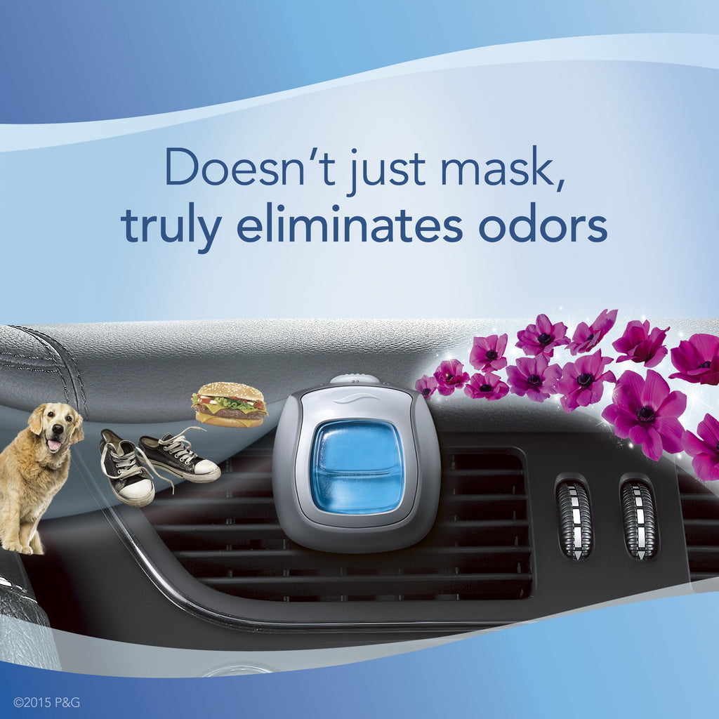 Febreze Car Vent Clip Air Freshener, Gain Original, 0.037 Pound