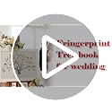 Wedding Fingerprint Guest Book - 12x16 Inch Canvas Tree Art with Ink Pads