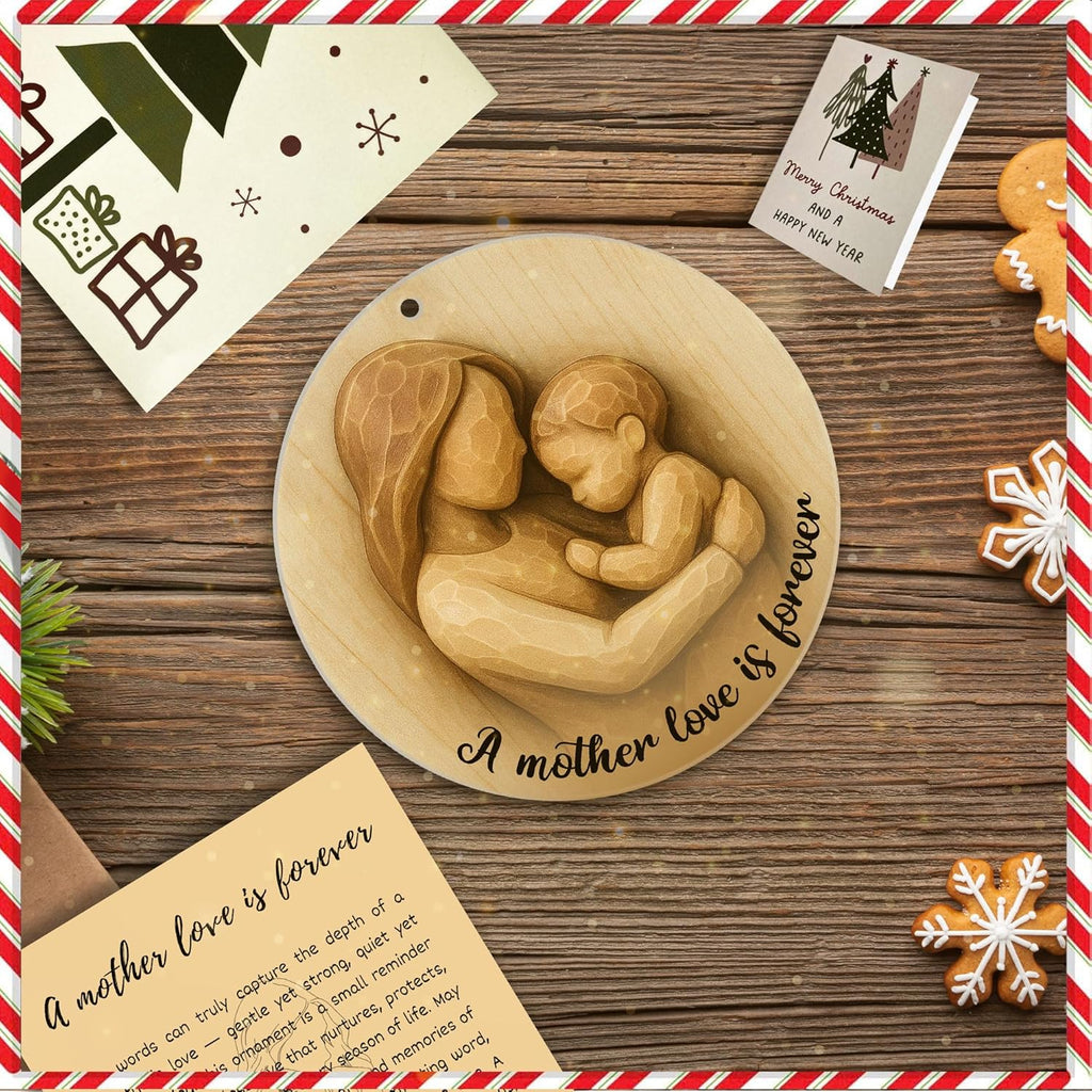 Regine Switzerland Mother and Child Ornament - 2D Flat Acrylic Design | Perfect Gift for Moms