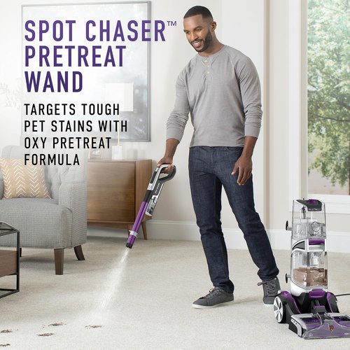 Hoover SmartWash Pet Carpet Cleaner - Automatic Deep Cleaning Machine with Spot Chaser Wand & Storage Mat