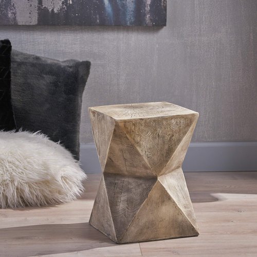 Christopher Knight Home Manuel Weight Concrete Accent Table, Light Gray