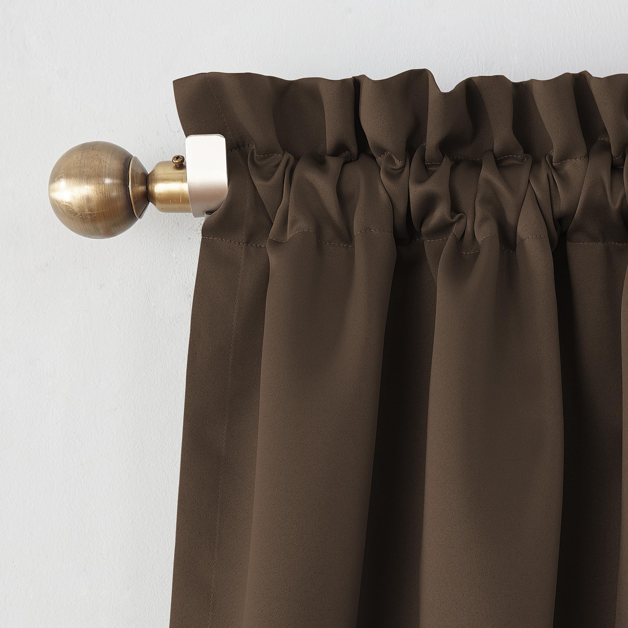 Sun Zero Barrow Energy Efficient Rod Pocket Curtain Panel Pair 54" x 84"