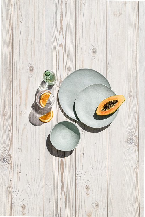 Abode Homewares TarHong Organic Wheat Polypro Dinner Plate, Microwaveable, Shatterproof, Indoor/Outdoor, 10.6-Inch Diameter, Sage Green, Set of 6