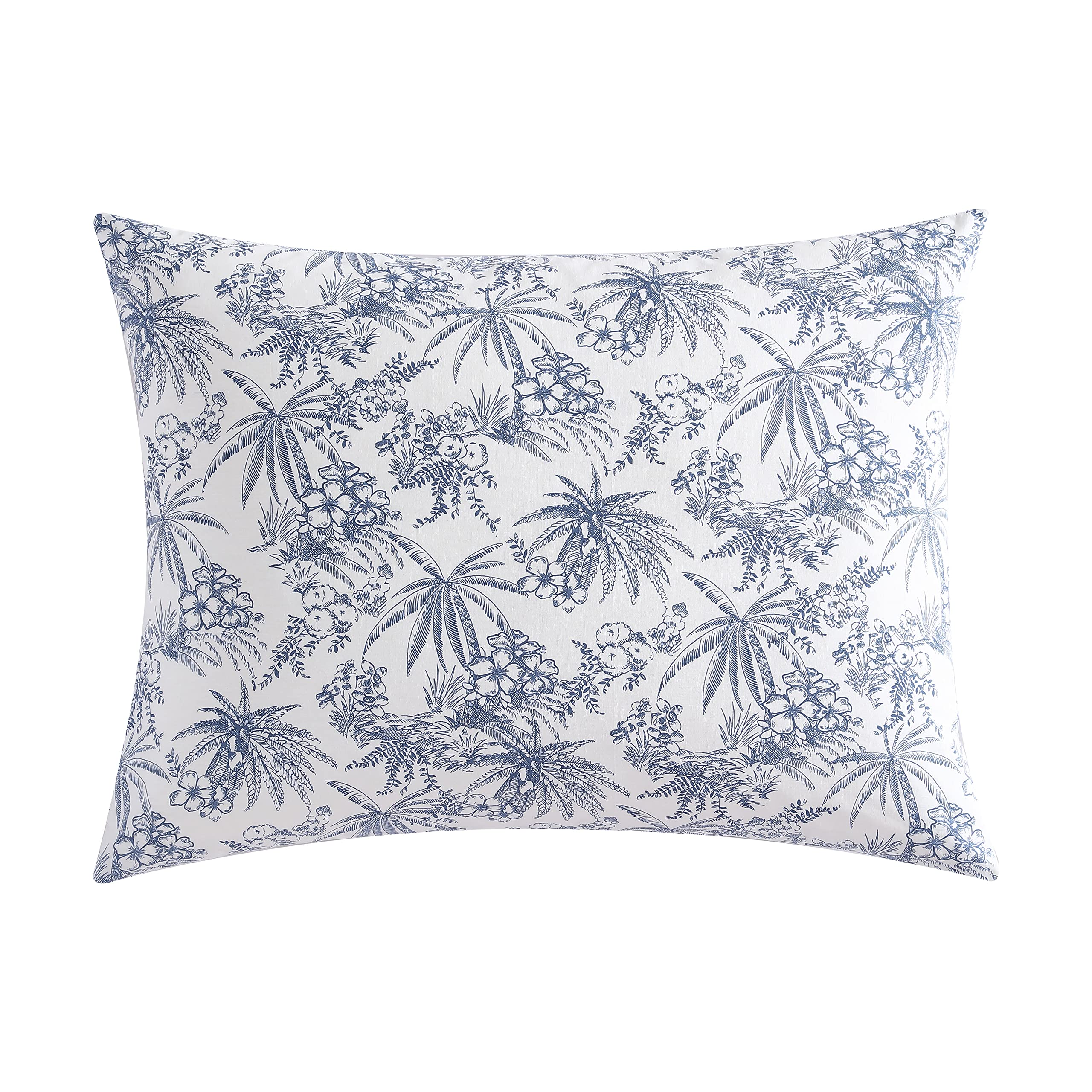 Tommy Bahama- King Duvet Cover Set, Reversible Cotton Bedding Set with Matching Shams, Coastal Bedding Set (Pen and Ink Blue, King)