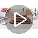Zurklulu 8.5" x 4" Acacia Wood Riser Pedestal Stand - Small Kitchen Counter Organizer