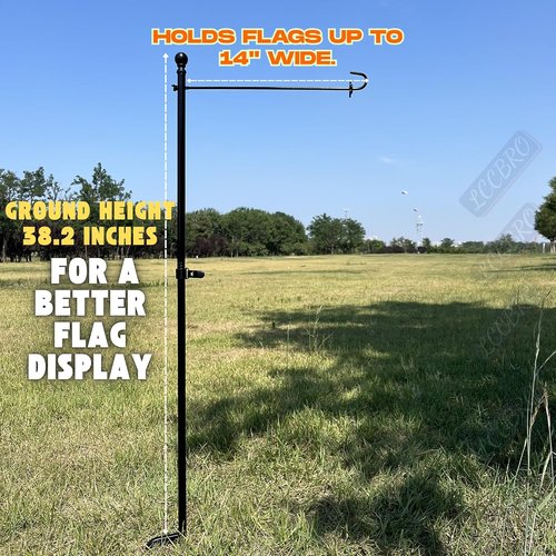 LCCBRO Garden Flag Holder Stand - Heavy Duty 12 x 18 Small Flag Holder for Yard and Garden
