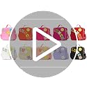 LOKFAR Insulated Lunch Bag for Kids & Teens - Cute Waterproof Nylon with Adjustable Strap (Purple)