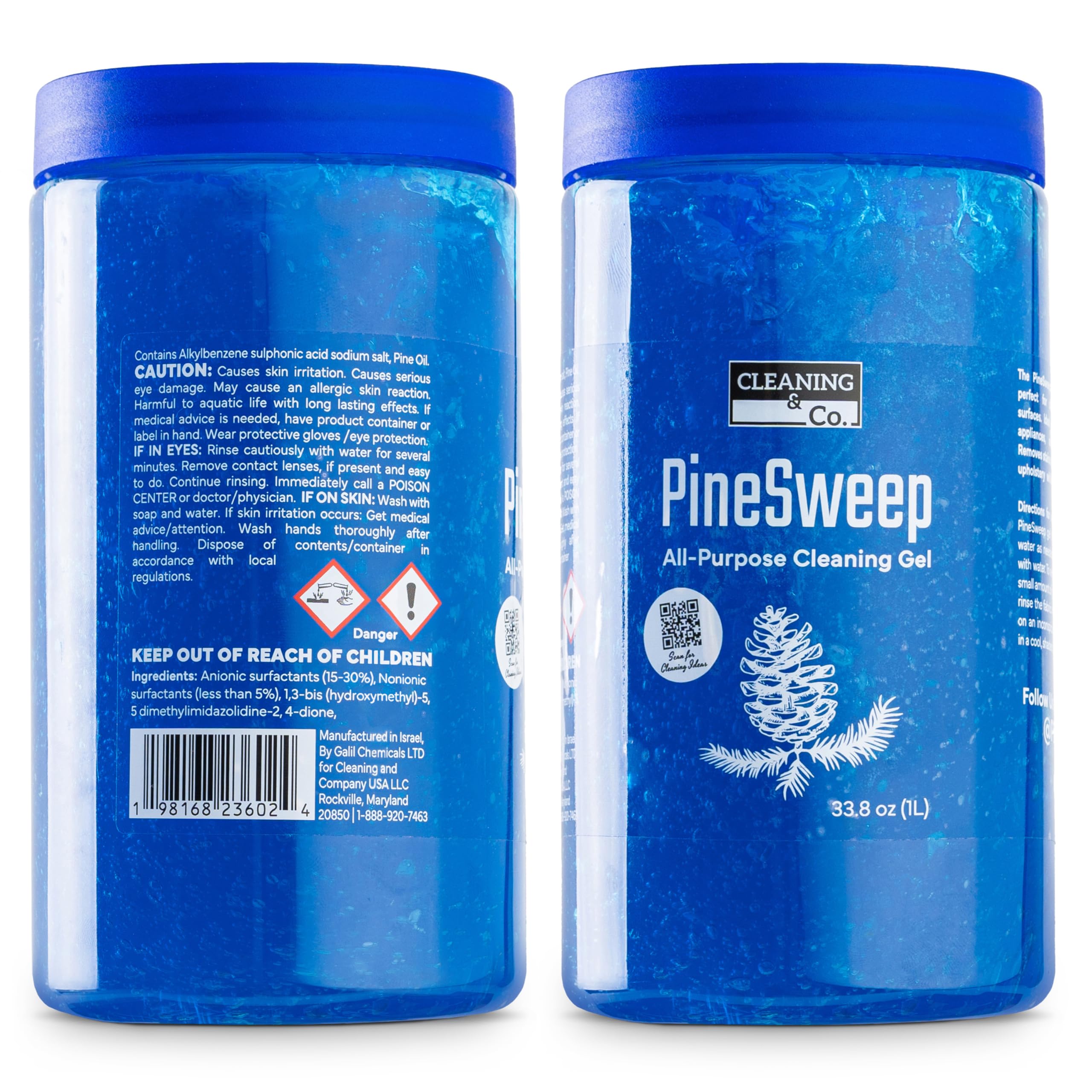 PineSweep All-Purpose Cleaning Gel with Pine Oil – Multipurpose Household Cleaner for Bathroom, Kitchen, Floors, Laundry & More, 33.8 Fl Oz