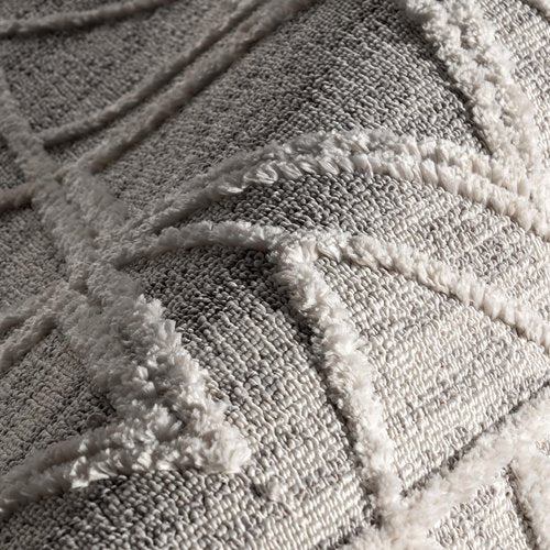 nuLOOM 2'6" x 8' Ansley Moroccan Tassel Area Rug, Light Grey, High-Low Textured Bohemian Design, Plush High Pile, Stain Resistant, For Bedroom, Living Room, Hallway, Entryway