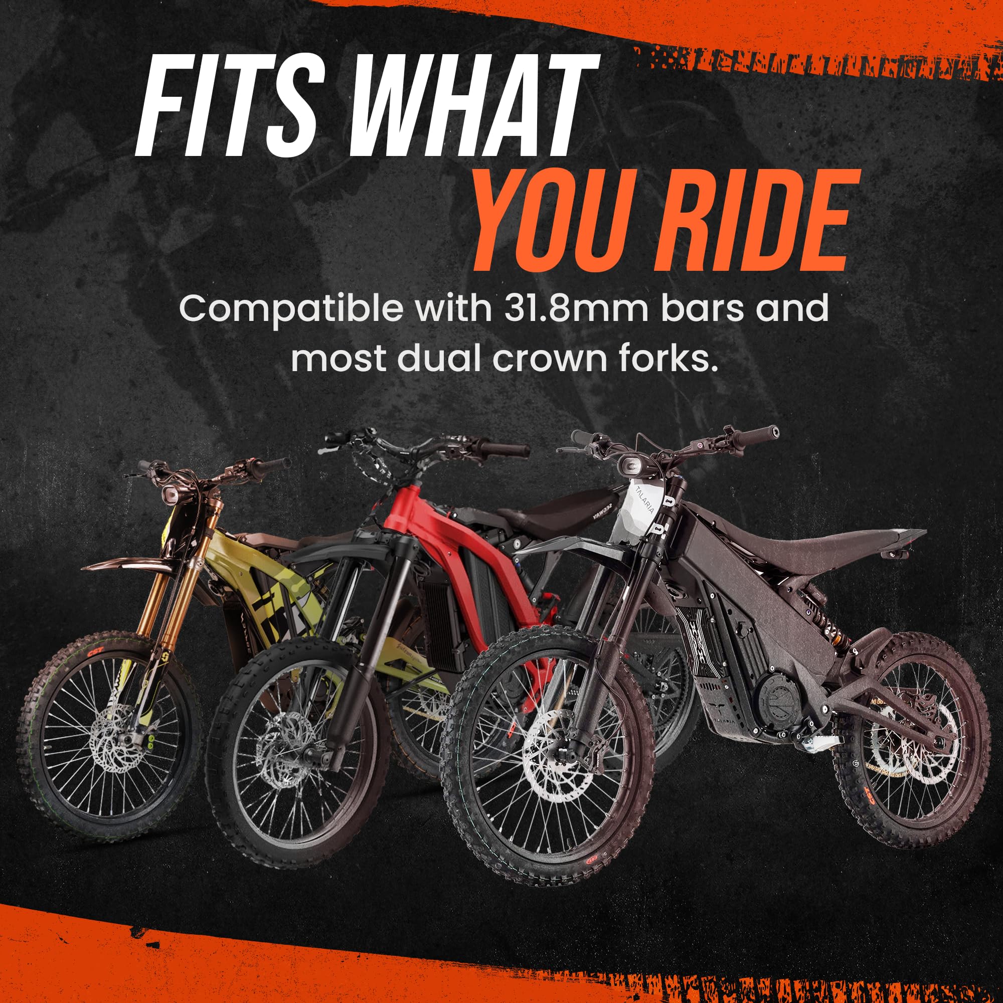 GritShift Direct Mount Stem Riser 2 inch for Sur-Ron – Aluminum Handlebar Riser fits Segway X260, Talaria Sting, Dirtbike, Motorcycle – Suspension Extension for Enhanced Handling, Riding Ergonomics