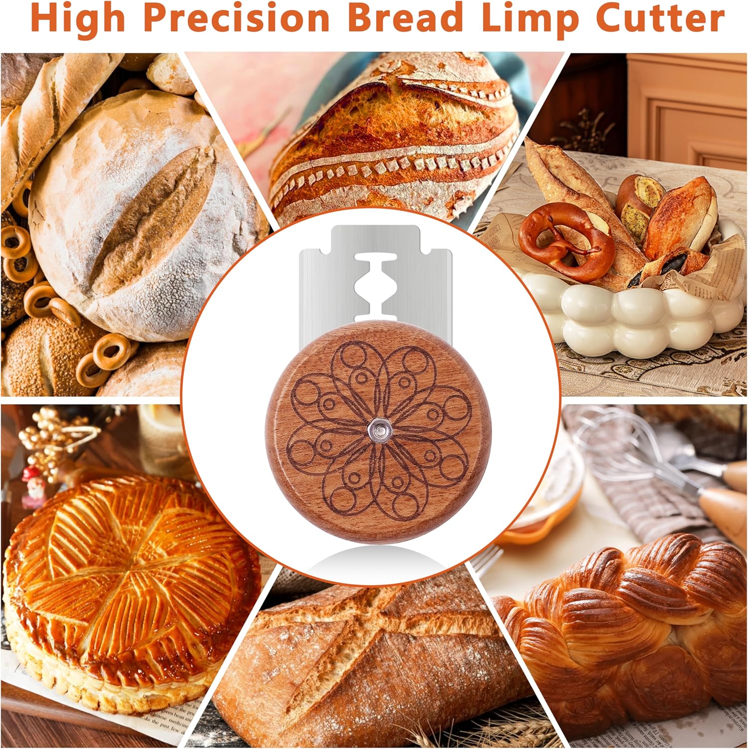 UFO Bread Lame Cutter - Sourdough Scoring Tool with 5 Blades & Storage Cover | Ideal for Artisan Bread & Baguettes