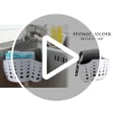 Silicone Sponge Holder for Kitchen Sink - Adjustable Caddy