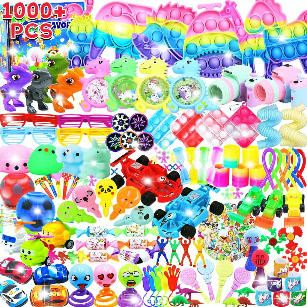 Skiennix Fidget Toys Pack - 1000+ PCS Party Favors for Kids | Perfect for Birthdays & Christmas Goodie Bags