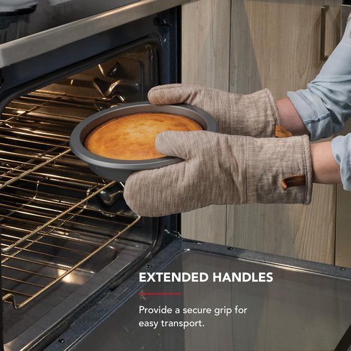KitchenAid Nonstick Aluminized Steel Round Cake Pan, Dishwasher Safe, 9 Inch, Contour Silver