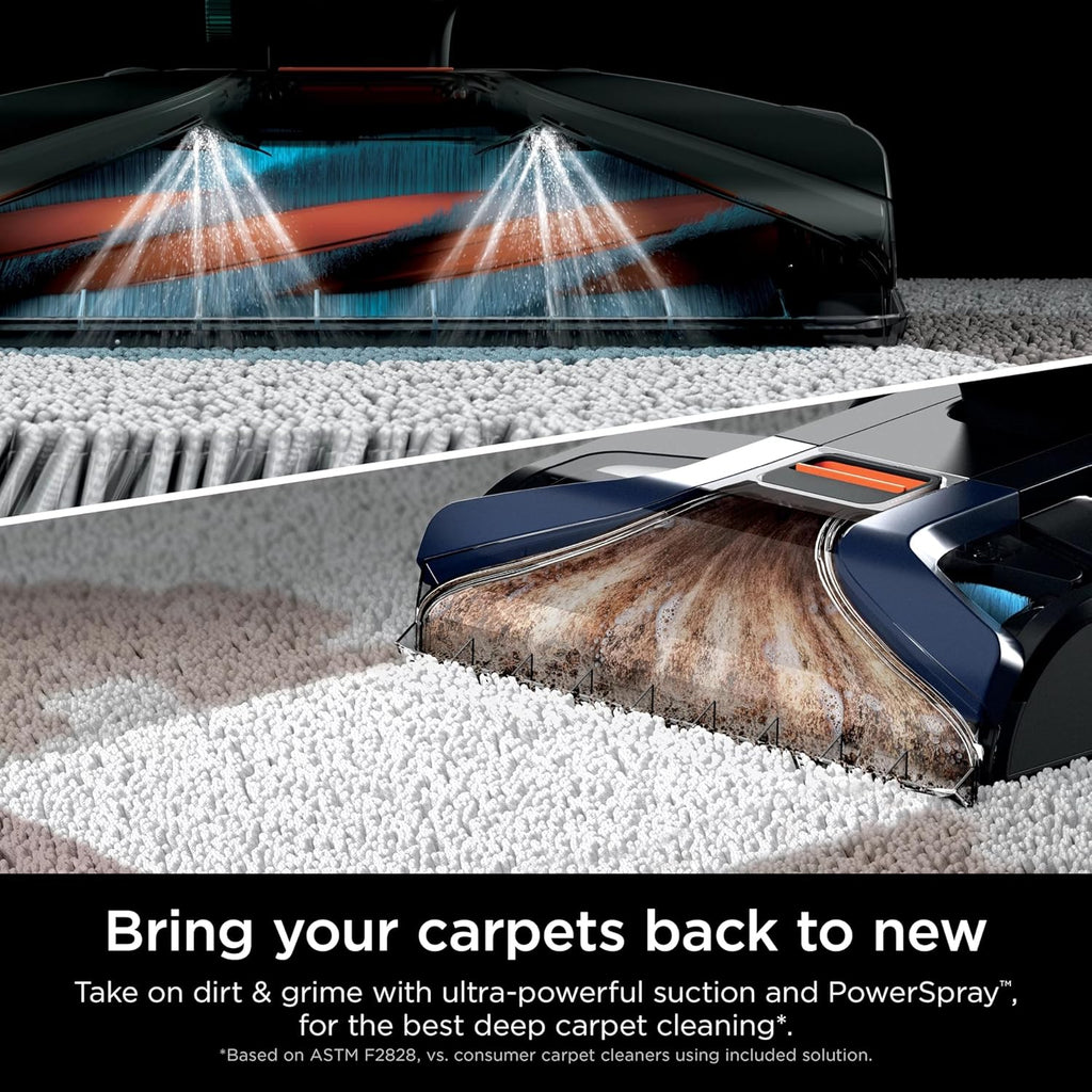 Shark CarpetXpert Upright Carpet Cleaner - Stain Striker for Rugs & Upholstery | Navy Color