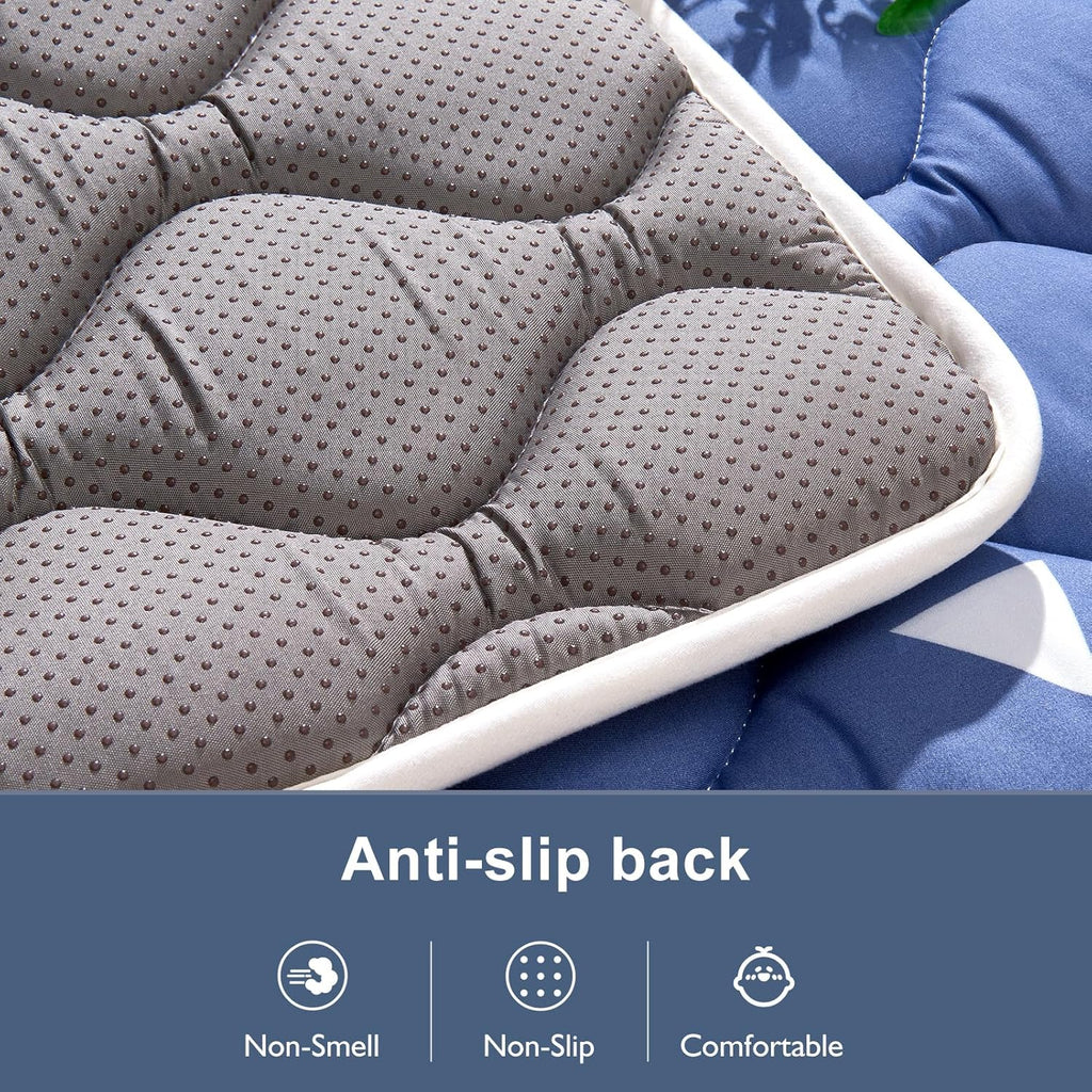 Premium Foam Baby Play Mat - Non-Slip Cushioned Crawling Mat for Infants | 50x50 One-Piece Design