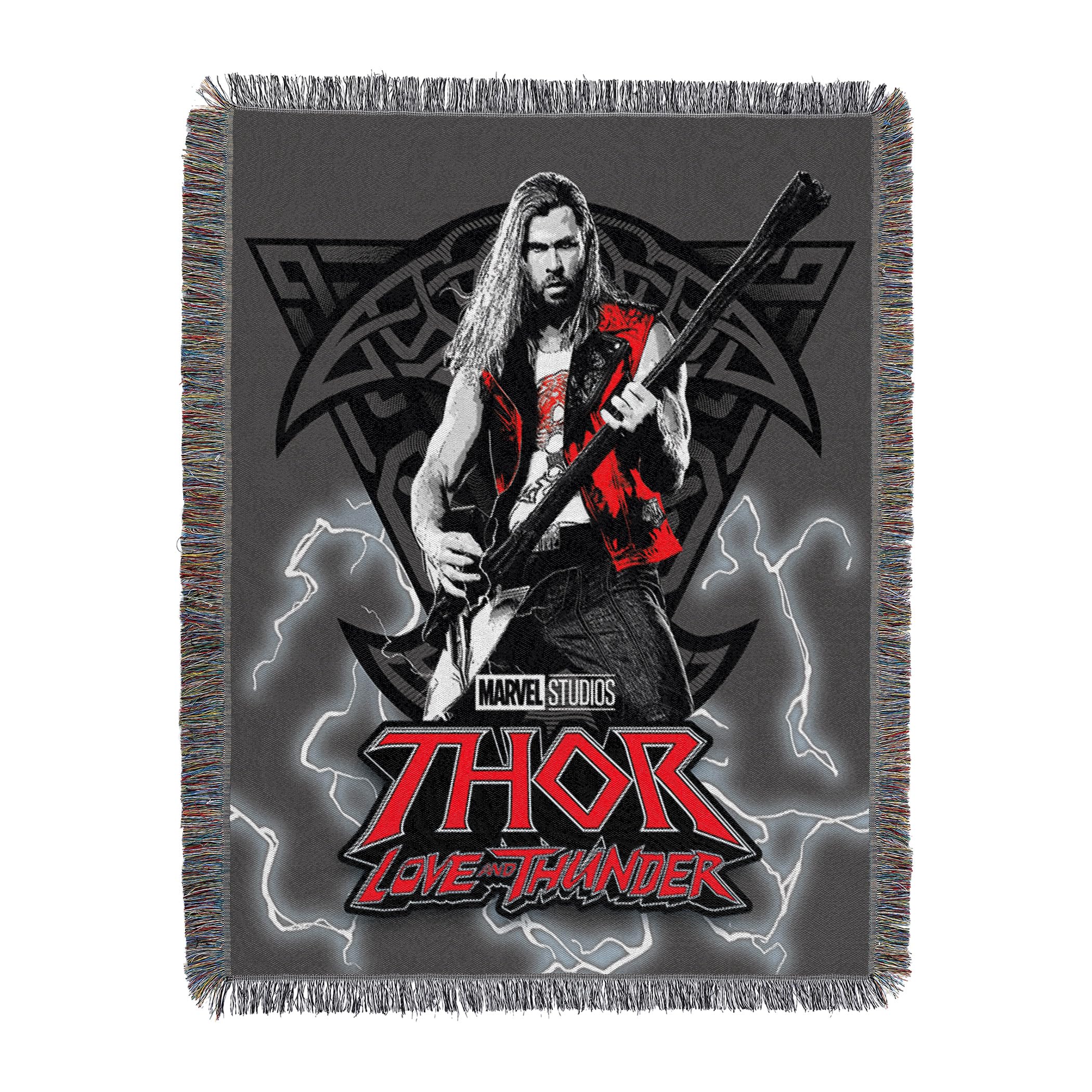Northwest Thor Woven Tapestry Throw Blanket, 48" x 60", Thors Axe