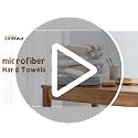KinHwa Microfiber Hand Towels - 2 Pack, Soft & Absorbent