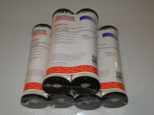 American Plumber W20CLA Whole House Sediment Filter Cartridge 20 Micron Well Pump Irrigation (6)