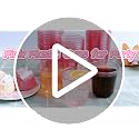 50 Pack 12oz Pink Plastic Cups - Disposable Party Drinkware