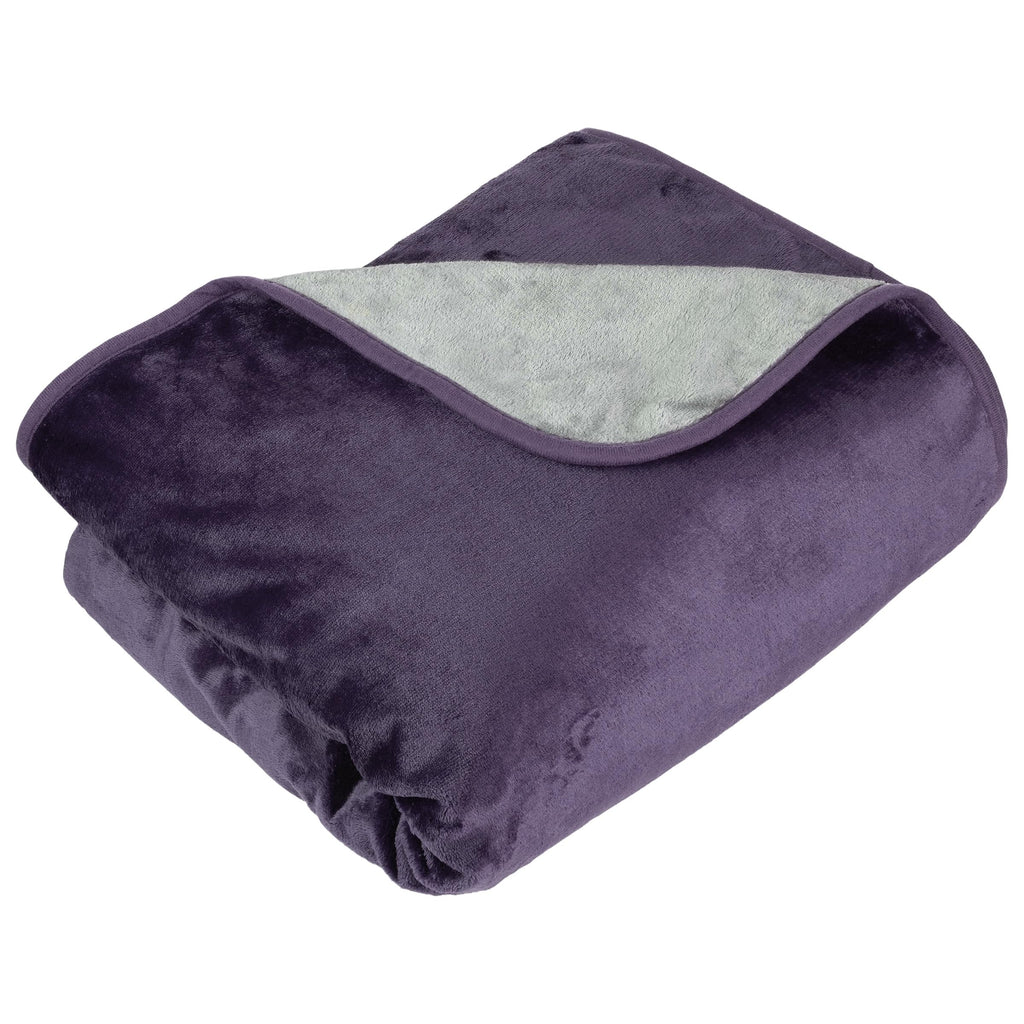 Lavish Home Waterproof Blanket - 80x80 King-Size Blanket for Kids, Pets, and Outdoors - Throw for Bed, Couch, Chair and Car (Purple)