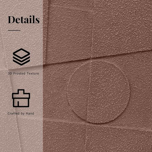 3D Textured Framed Wall Art - Modern Minimalist Geometric Decor | Neutral 3-Piece Set for Living Room, Office, 24x36 In
