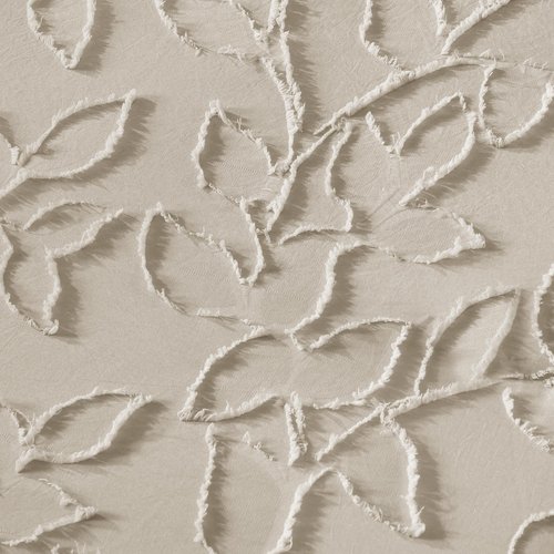 Litanika King Size Comforter Set Oatmeal, 3 Piece Khaki Boho Tufted Bedding, Beige Fluffy Farmhouse Bed Set for All Season with 2 Leaf Pattern Pillowcases（104x90In）